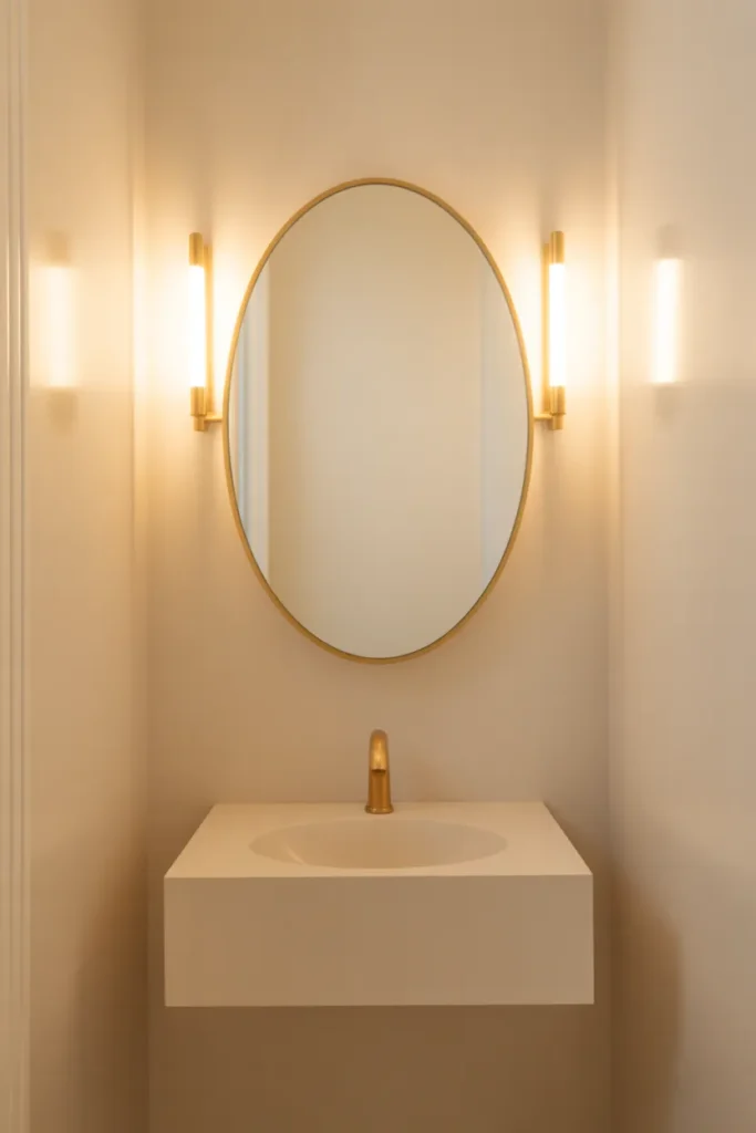 Chic Round Mirror Statement