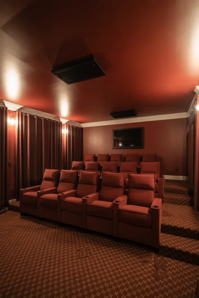  Classic Theater with Red Accents