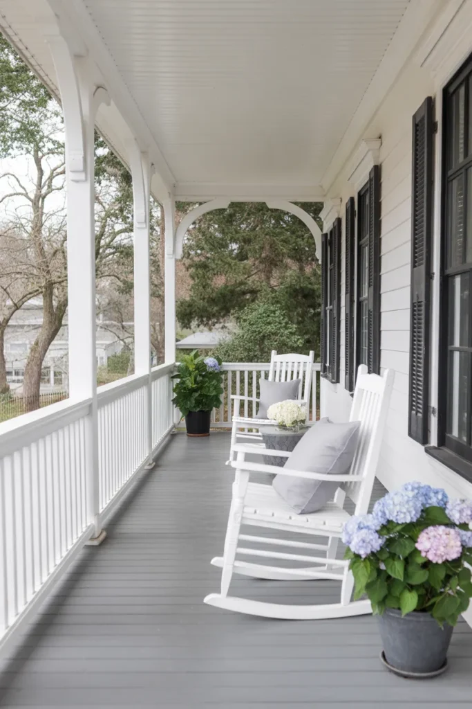 Classic White Porch