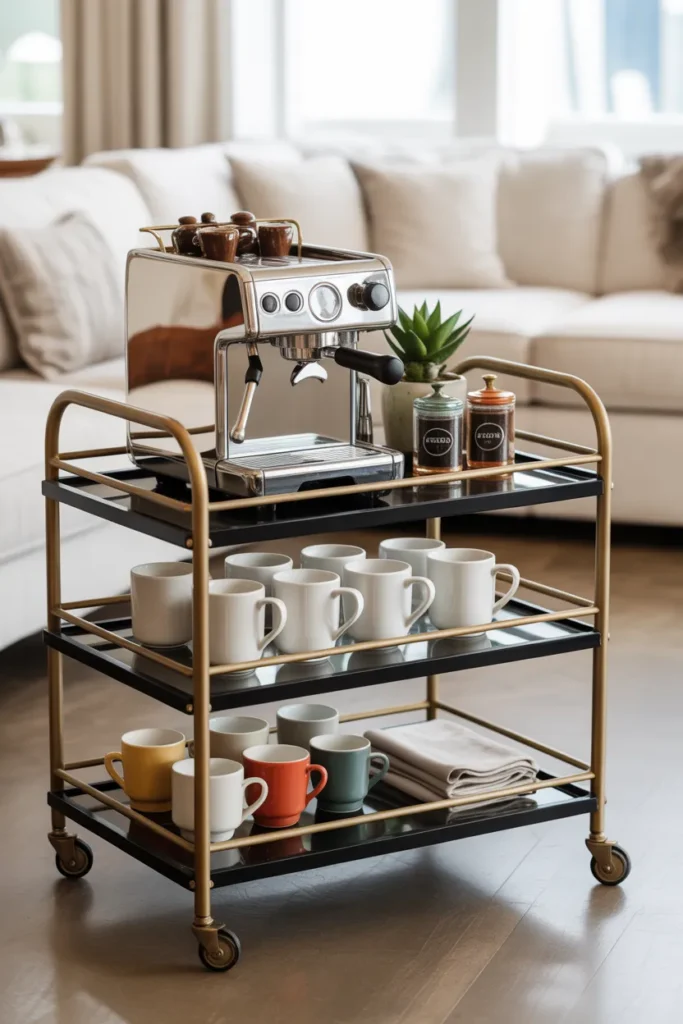 Coffee Cart on Wheels