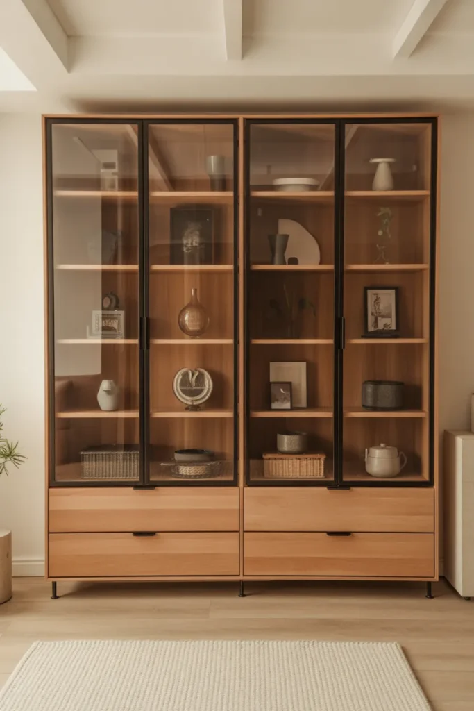  Contemporary Wood-and-Glass Closet