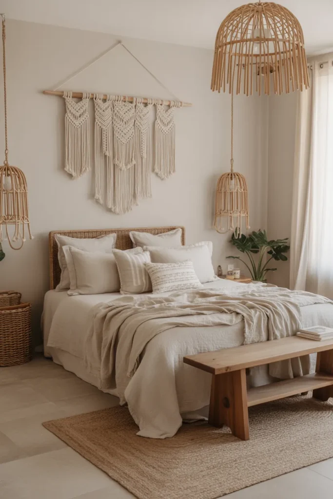 Cozy Neutrals with Boho Touches
