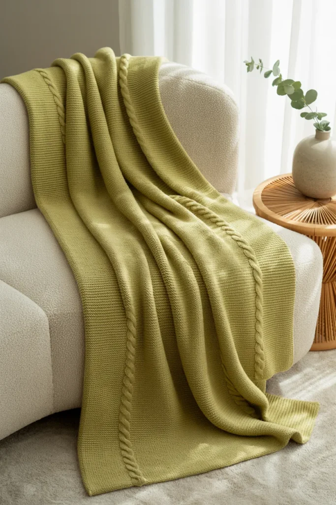  Cozy Up with Green Throws