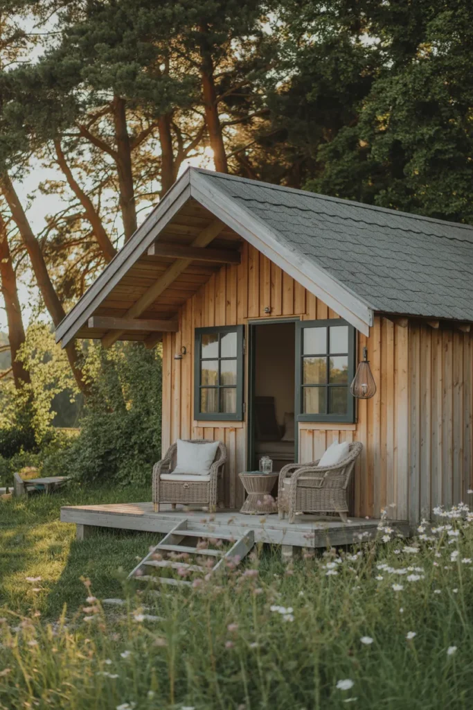 Cozy Wooden Cabin Retreat