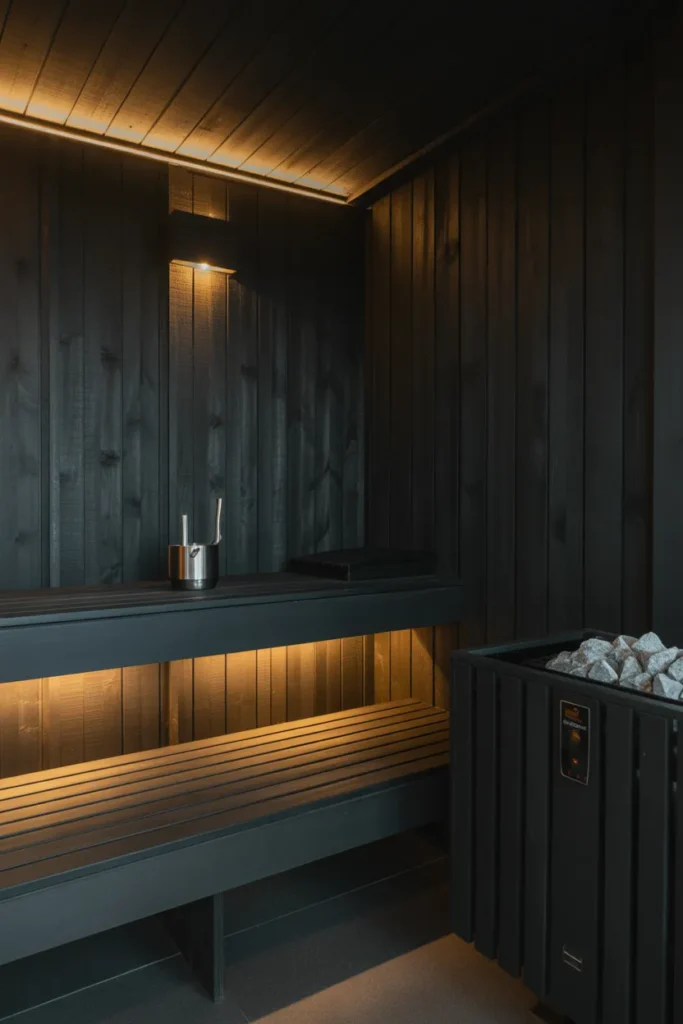 Dark Spa Sauna