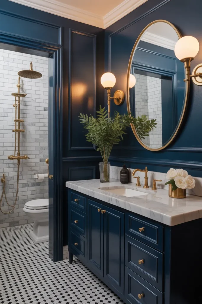 Deep Navy Walls for Instant Drama