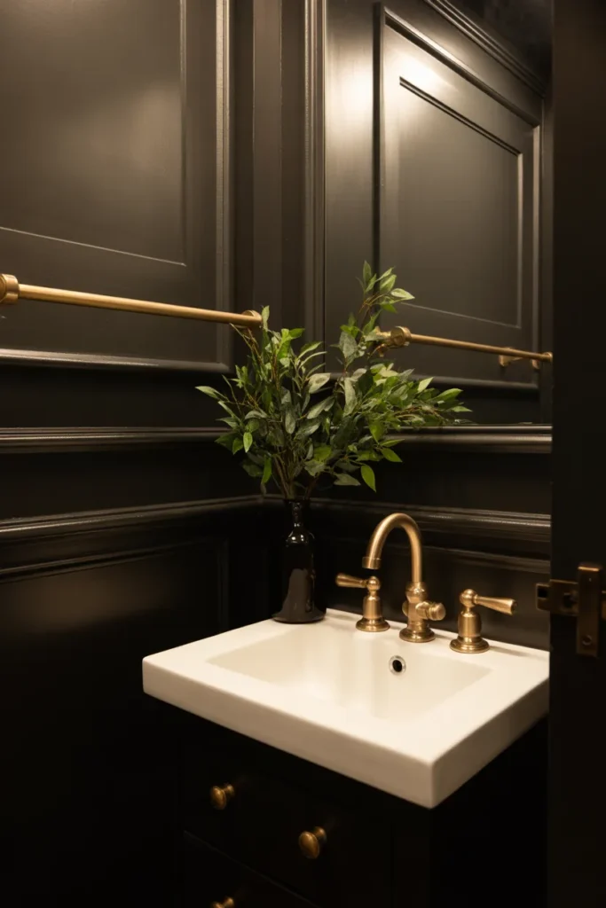 Dramatic Black Walls