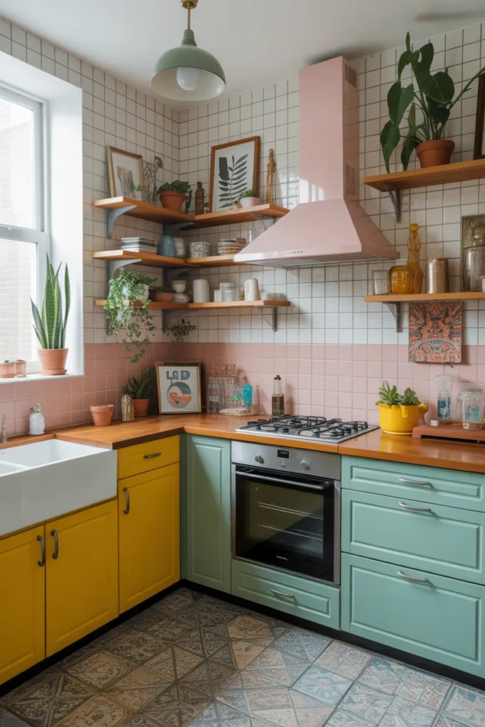 Eclectic Colorful Kitchen Aesthetic