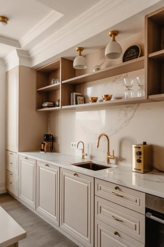  Elegant Marble Kitchenette