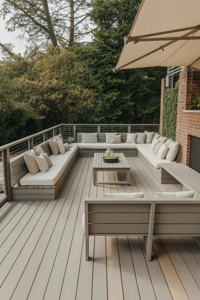 Elevated Deck with Built-In Seating