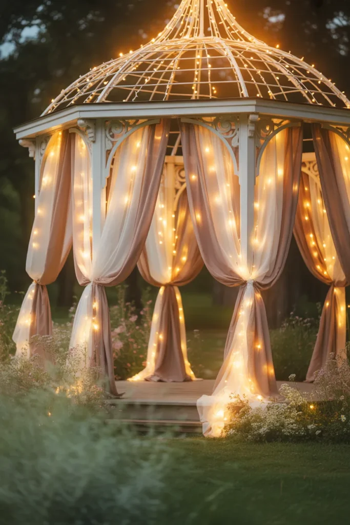 Fairy Light Gazebo for Magical Evenings