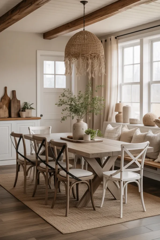  Farmhouse Modern Dining Room
