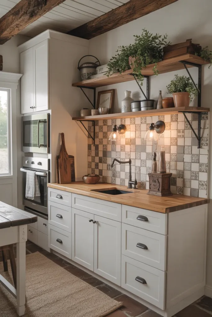 Farmhouse-Style Kitchenette