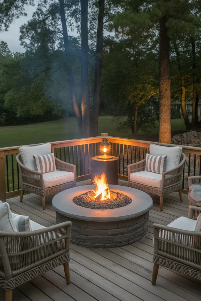  Fire Pit Deck for Cozy Nights
