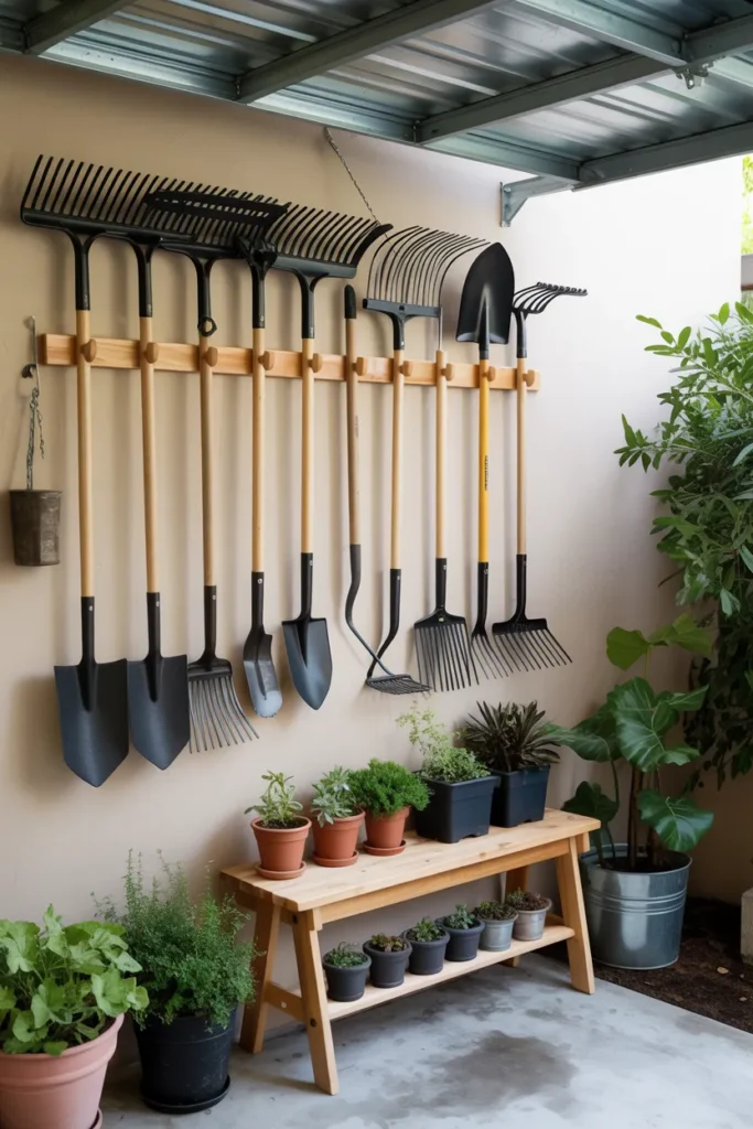  Hanging Garden Tool Rack