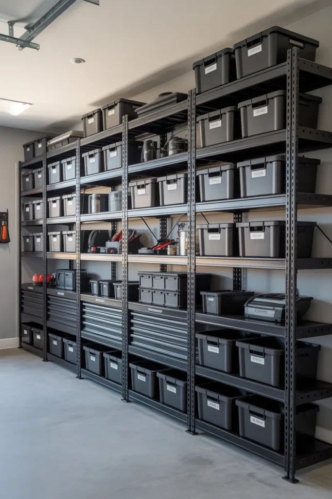 Heavy-Duty Metal Shelving