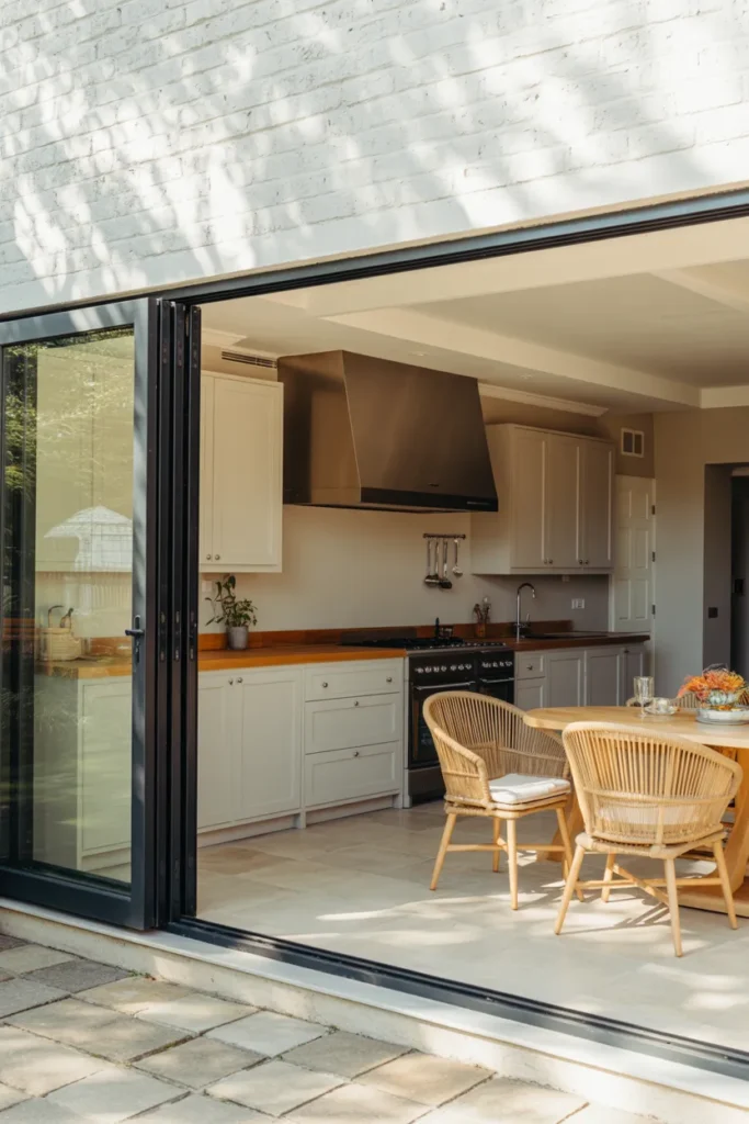 Indoor-Outdoor Solarium Kitchen Extension