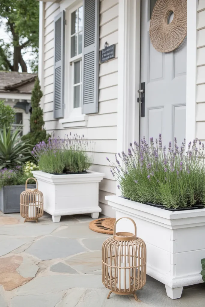 Lavender Planters for a Relaxing Entry