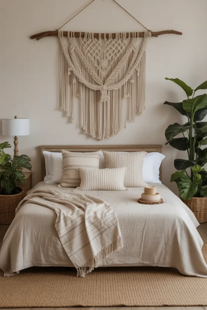 Macramé Art and Natural Tones