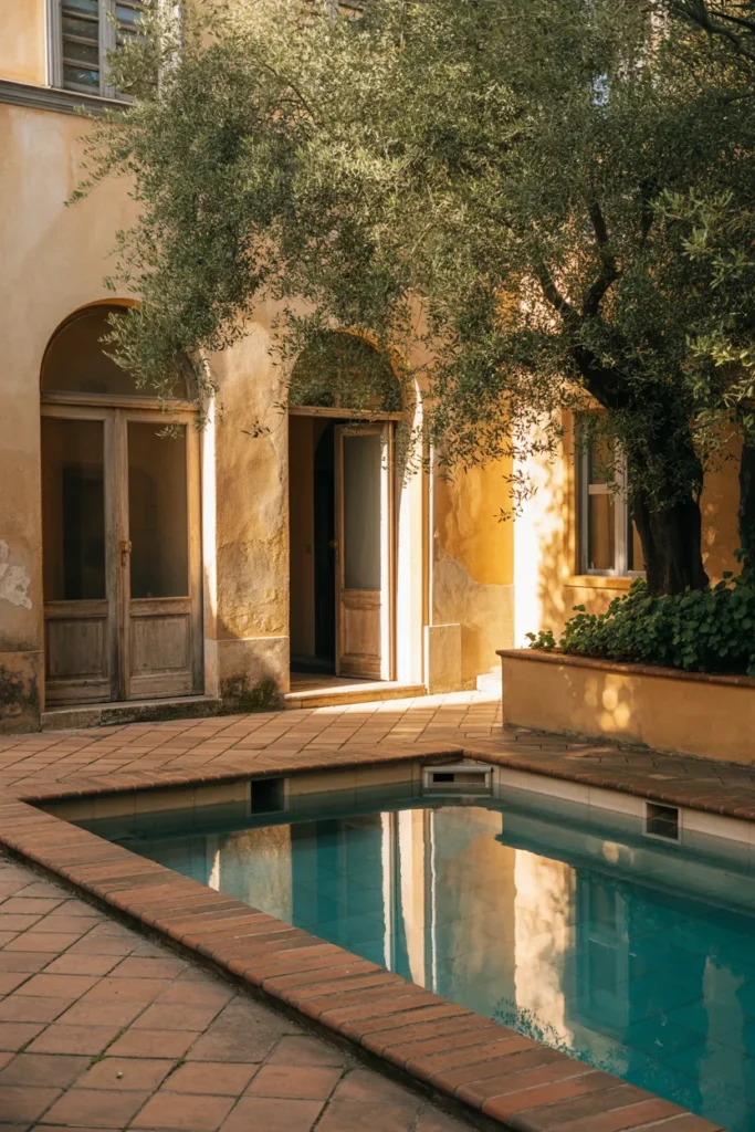 Mediterranean Courtyard Pool
