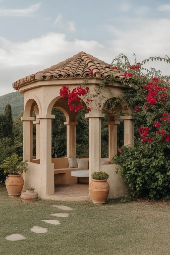 Mediterranean Stone Gazebo