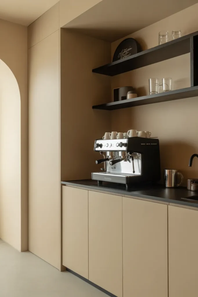 Minimalist Modern Coffee Bar