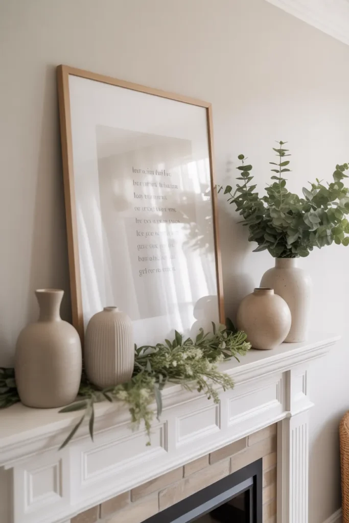  Minimalist Summer Mantel in Neutrals