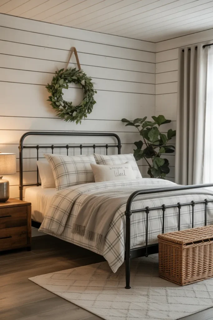 Modern Farmhouse Guest Bedroom Charm