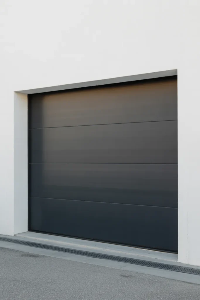 Modern Minimalist Flush Garage Door