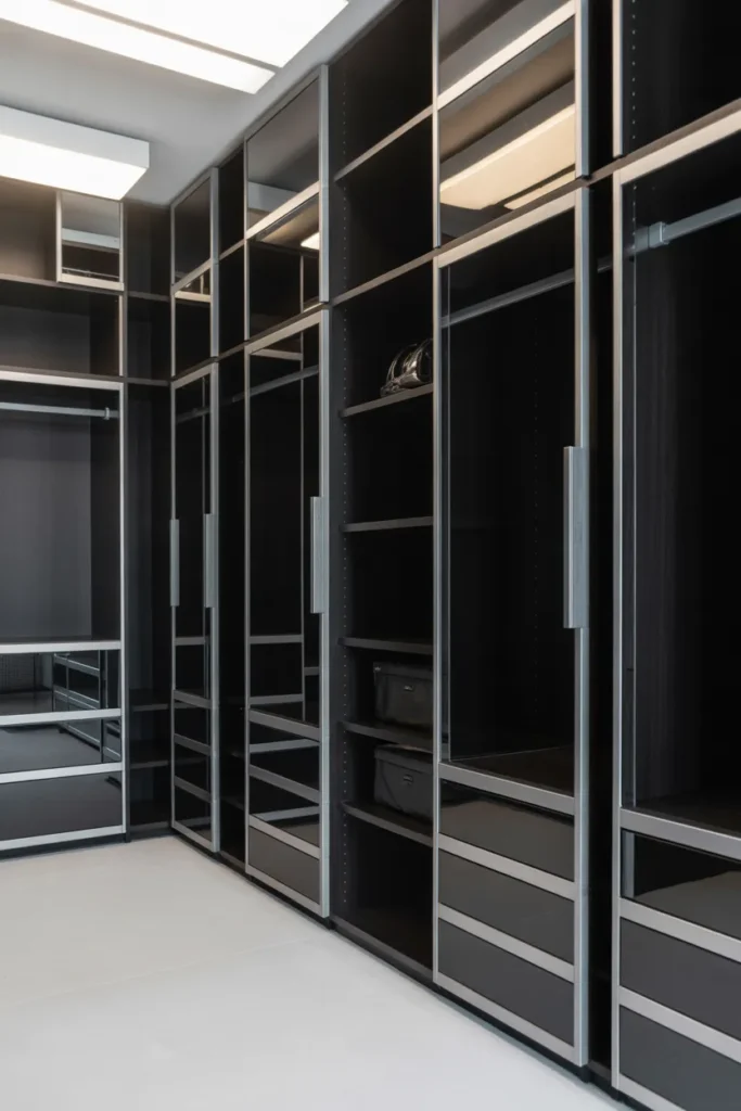  Monochrome Walk-In Closet Design