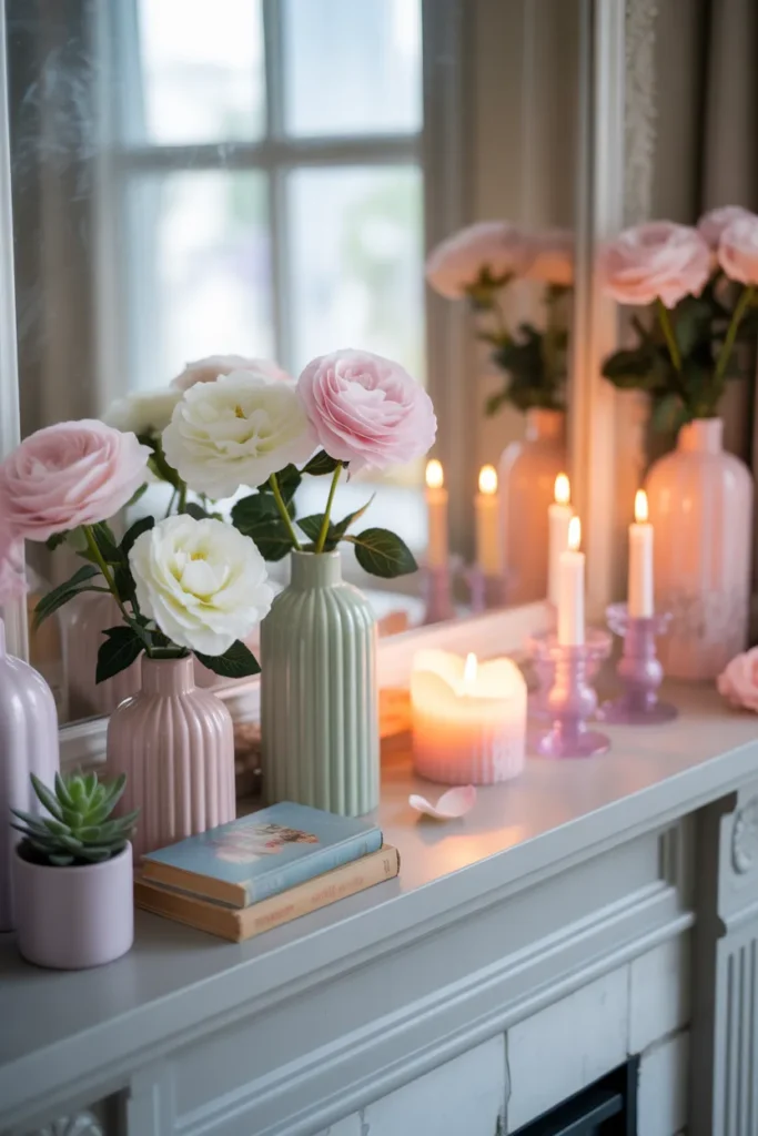  Pastel Summer Mantel with Soft Hues