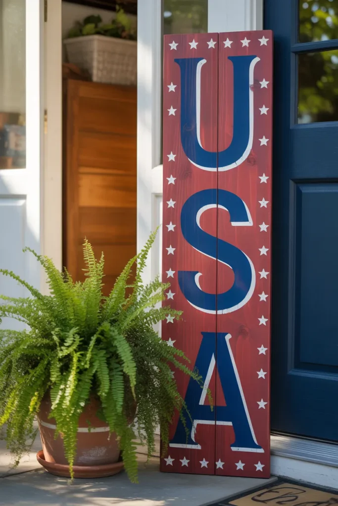 Patriotic Porch Sign