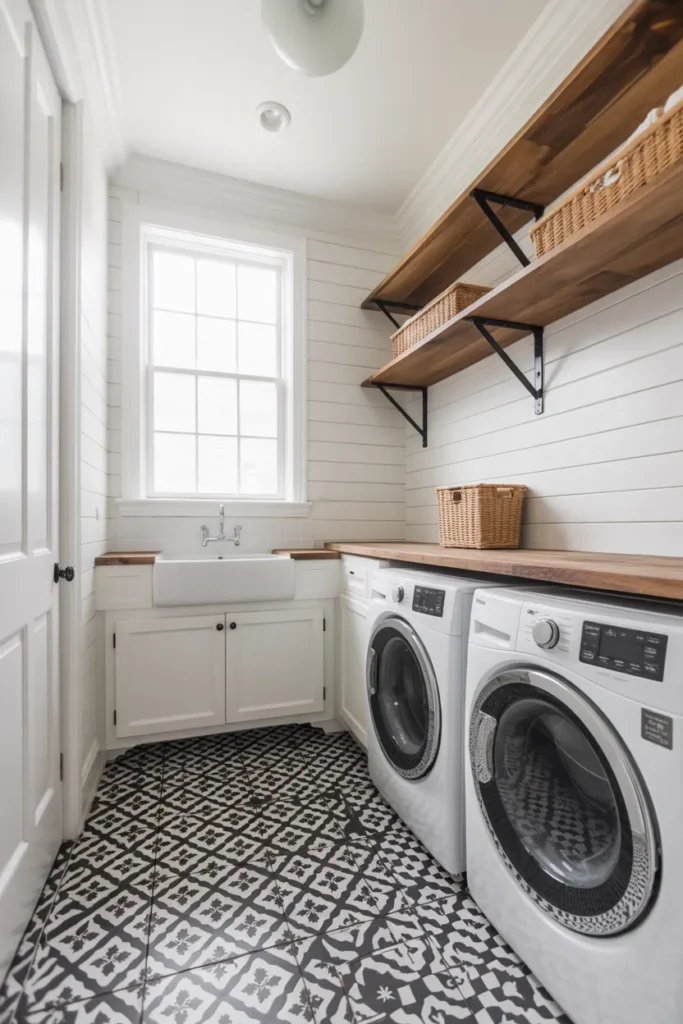 Patterned Tile Flooring