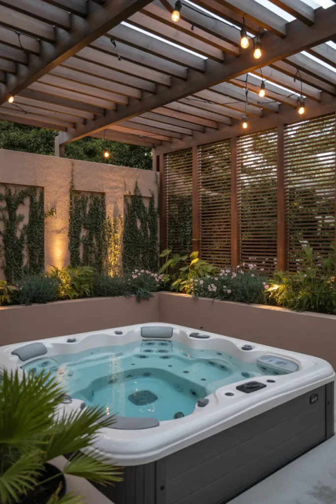 Pergola with a Hot Tub Retreat