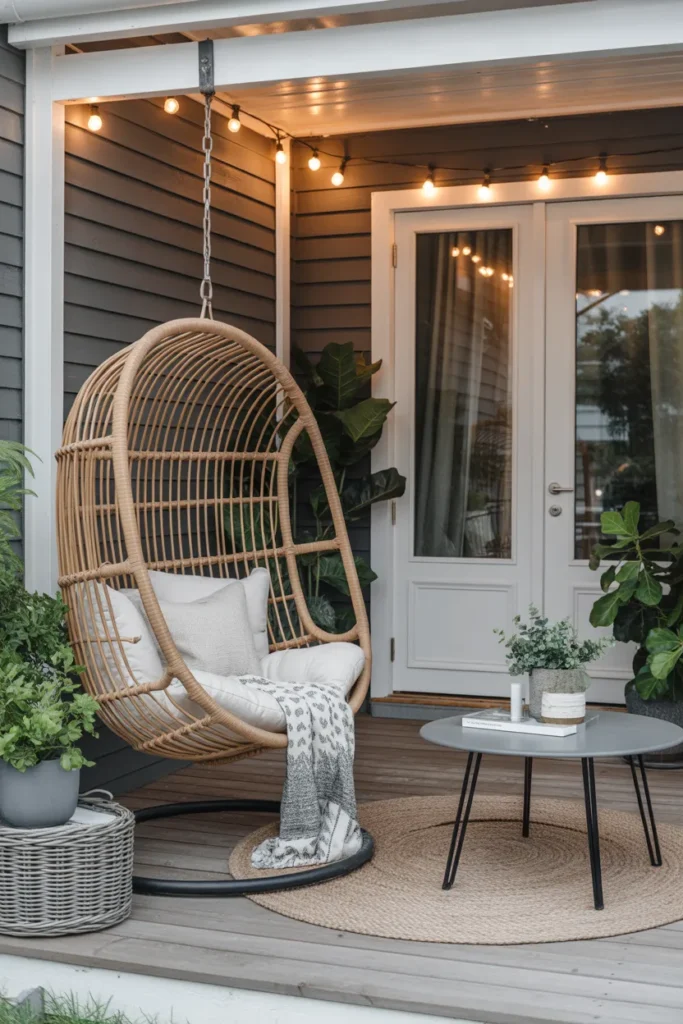  Porch with Hanging Chairs