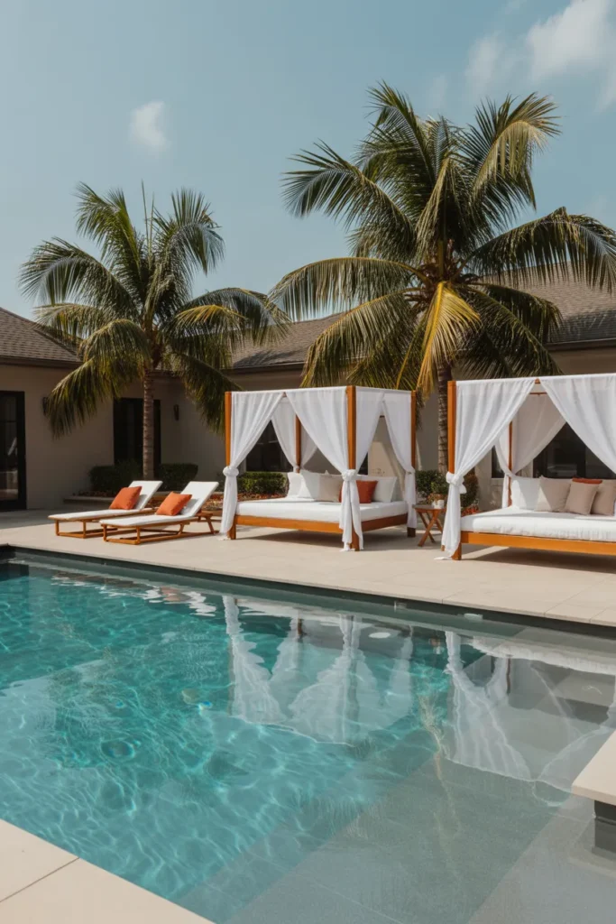 Resort-Style Pool with Cabanas