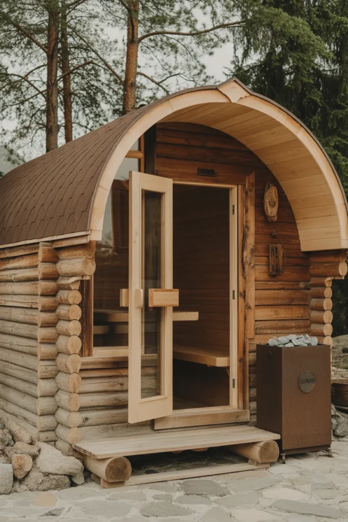 Rustic Cabin Sauna