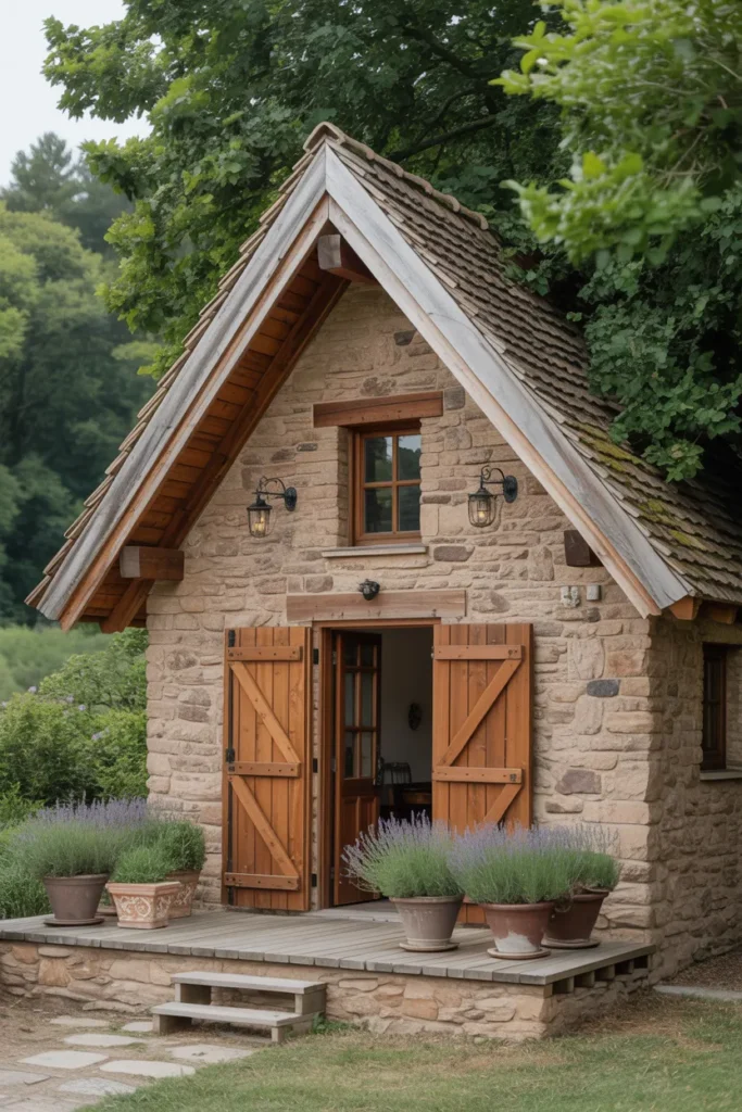  Rustic Stone Retreat