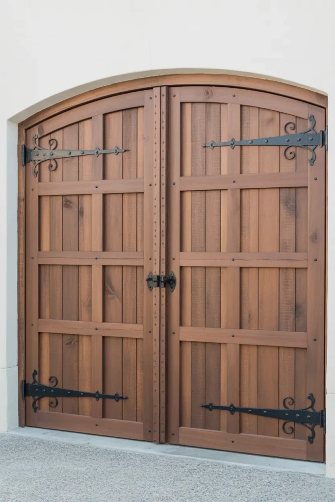 Rustic Wooden Carriage-Style Door