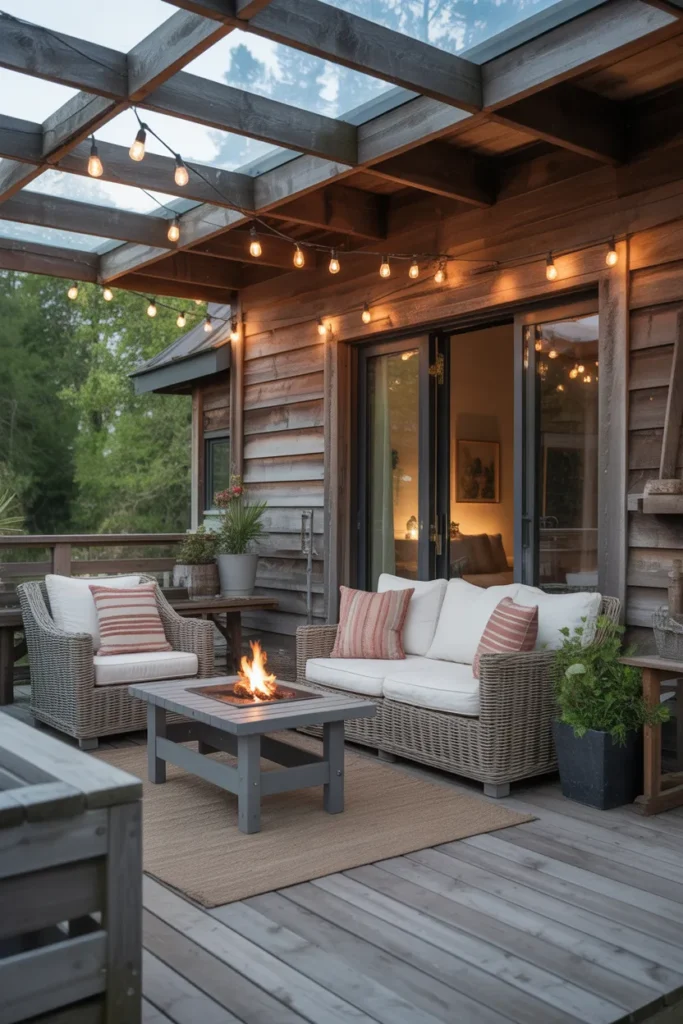  Rustic Wooden Deck with Natural Charm