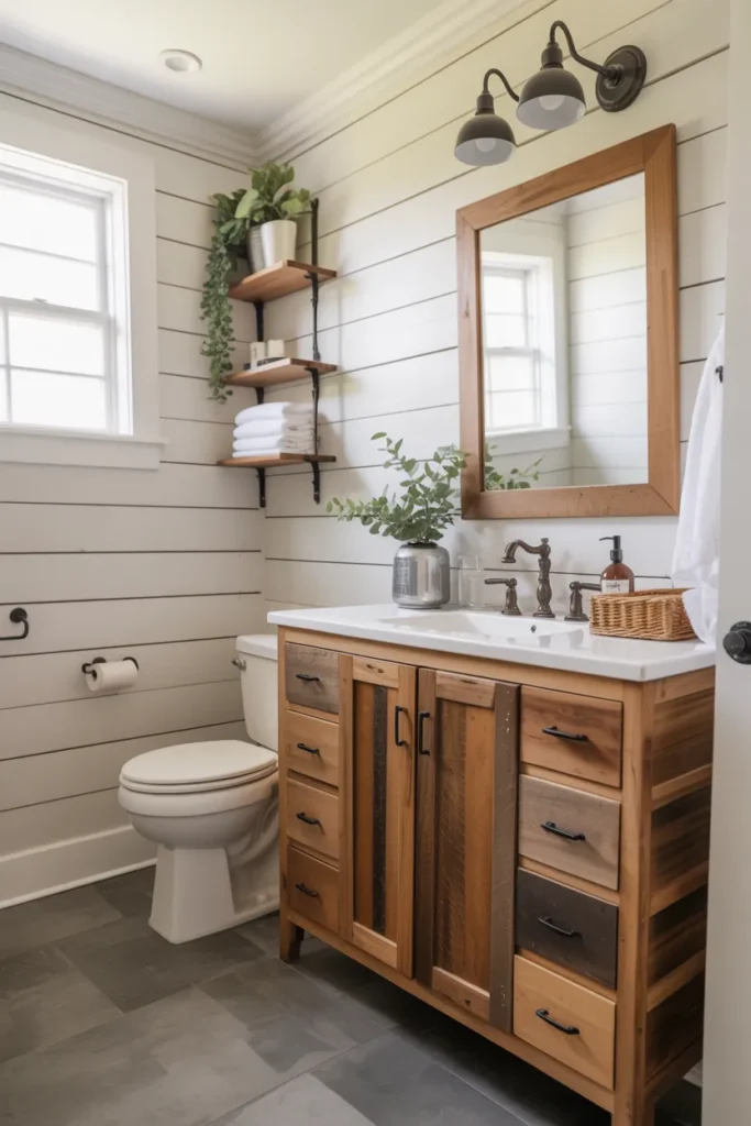Rustic Wooden Vanity Magic