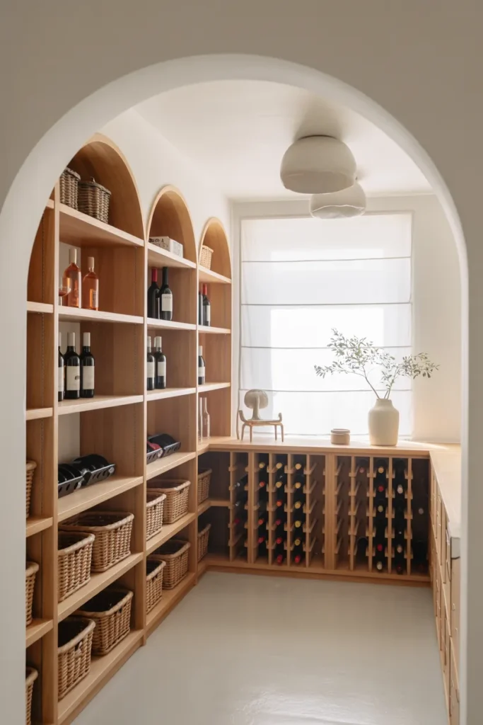 Scandinavian Minimalist Wine Cellar