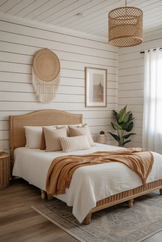 Shiplap Walls and Boho Layers