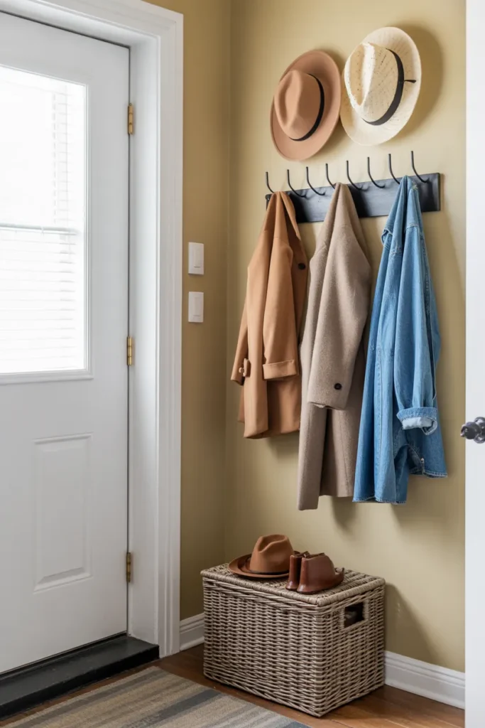 Slim Vertical Coat Rack