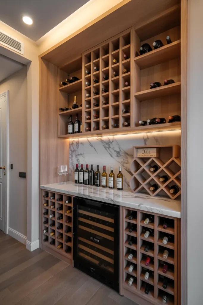  Small Basement Wine Nook