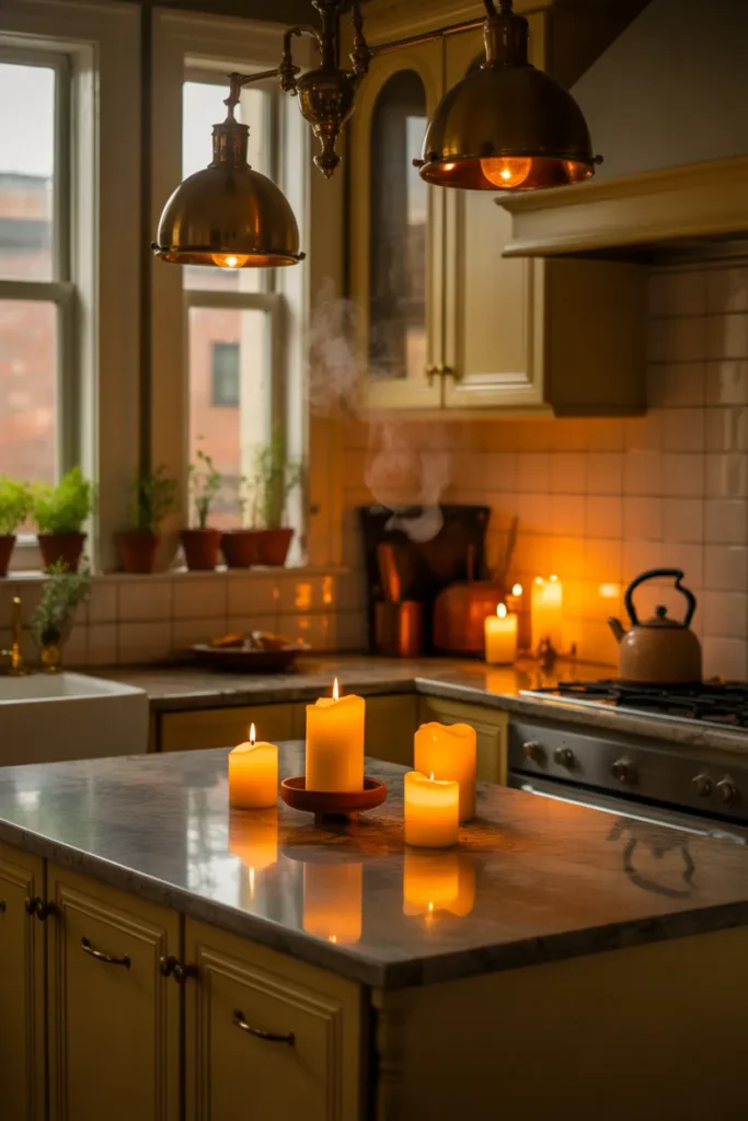 Soft Lighting and Candle Glow