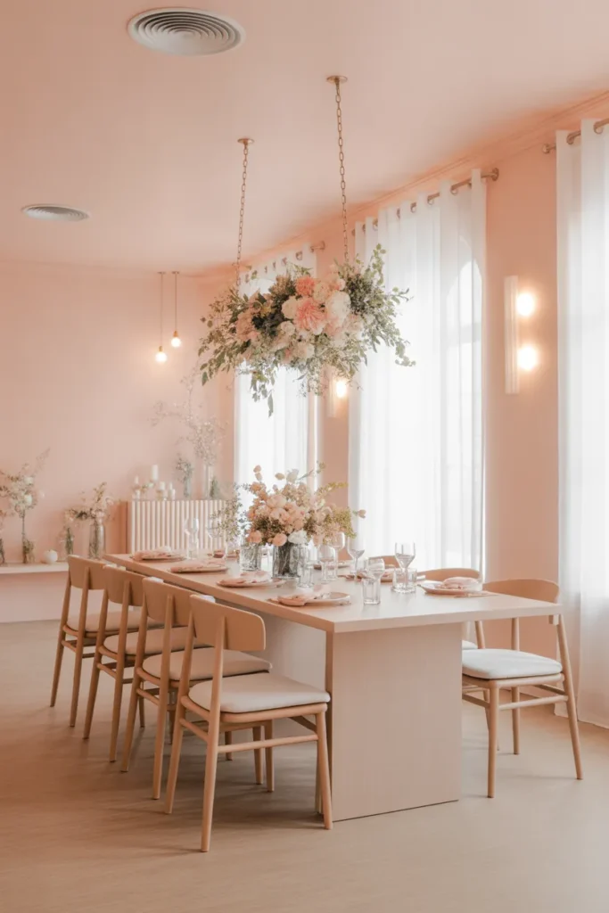 Soft Pastel Dining Room
