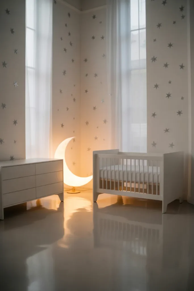 Space + Stars Minimal Nursery