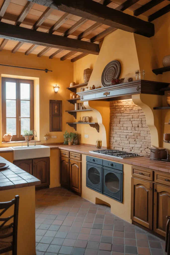 Tuscan-Inspired Kitchen Aesthetic