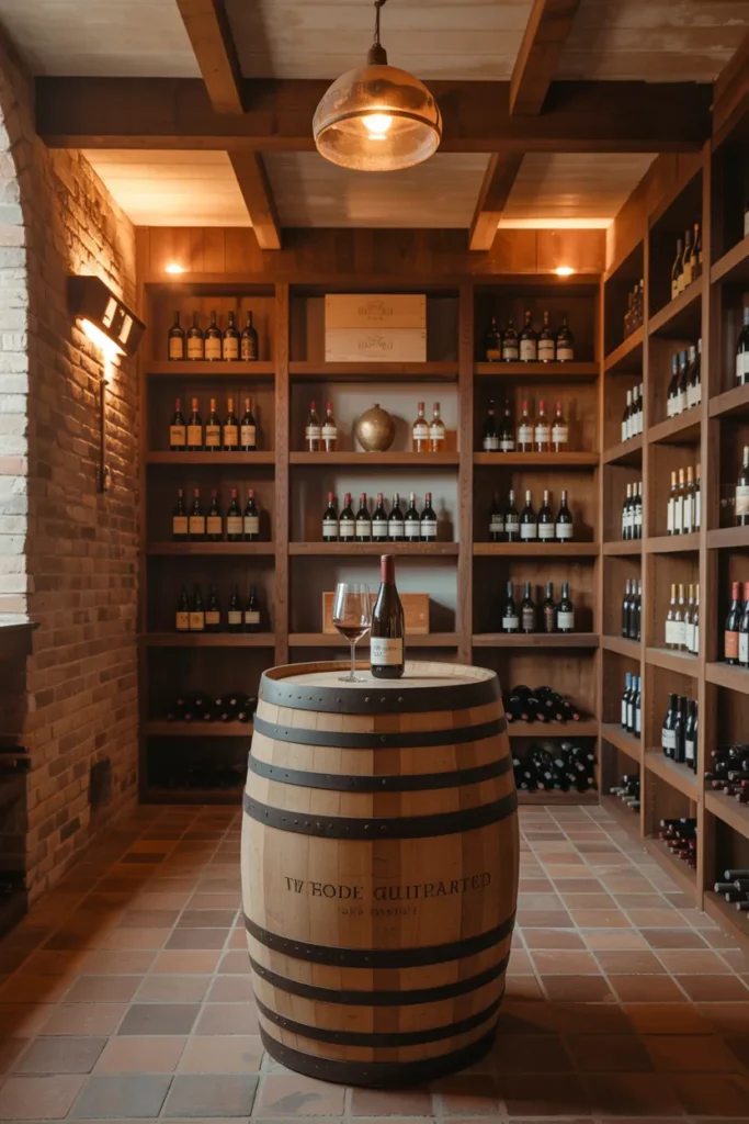  Vintage Barrel Wine Cellar